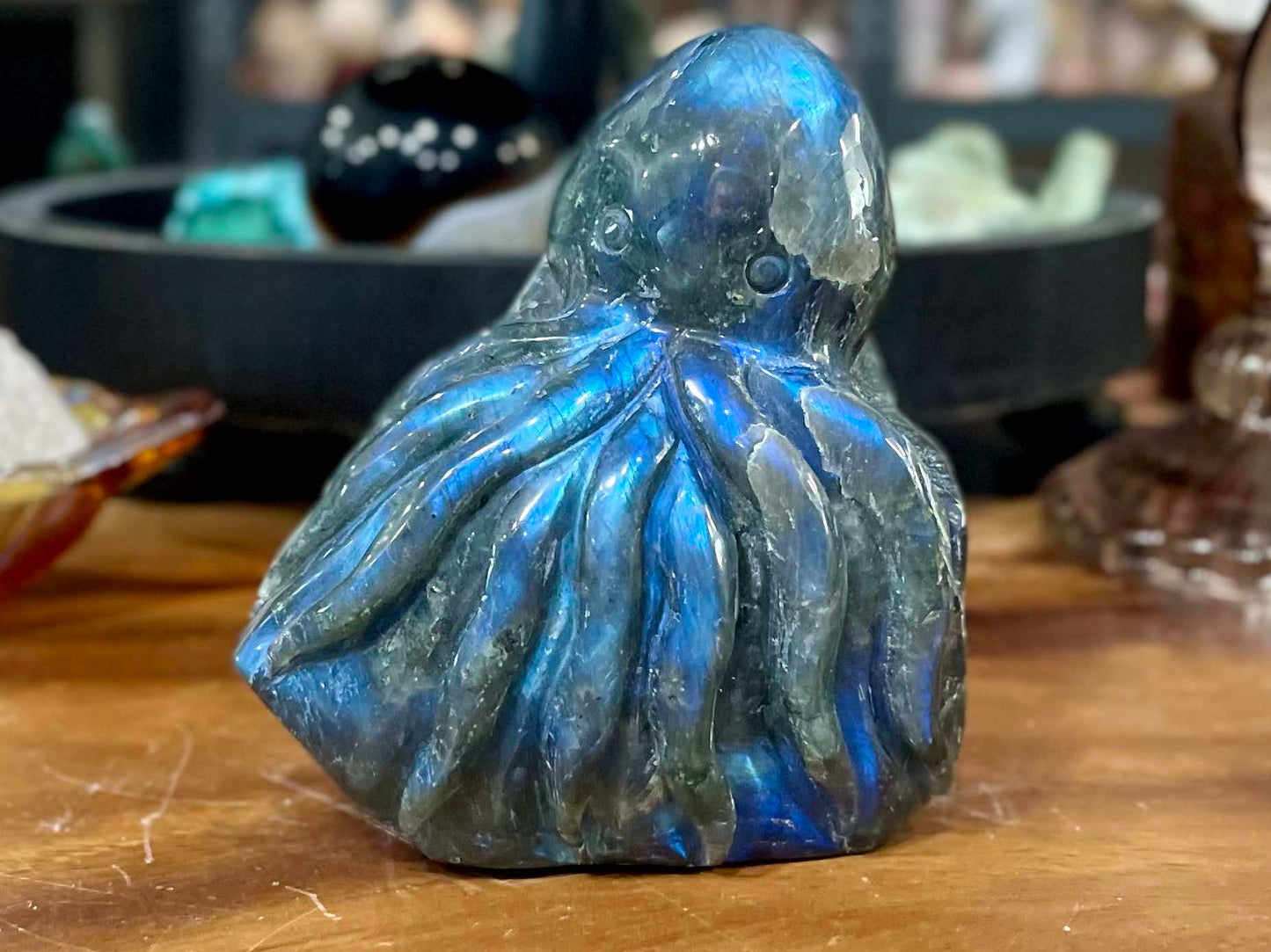 High quality labradorite octopus