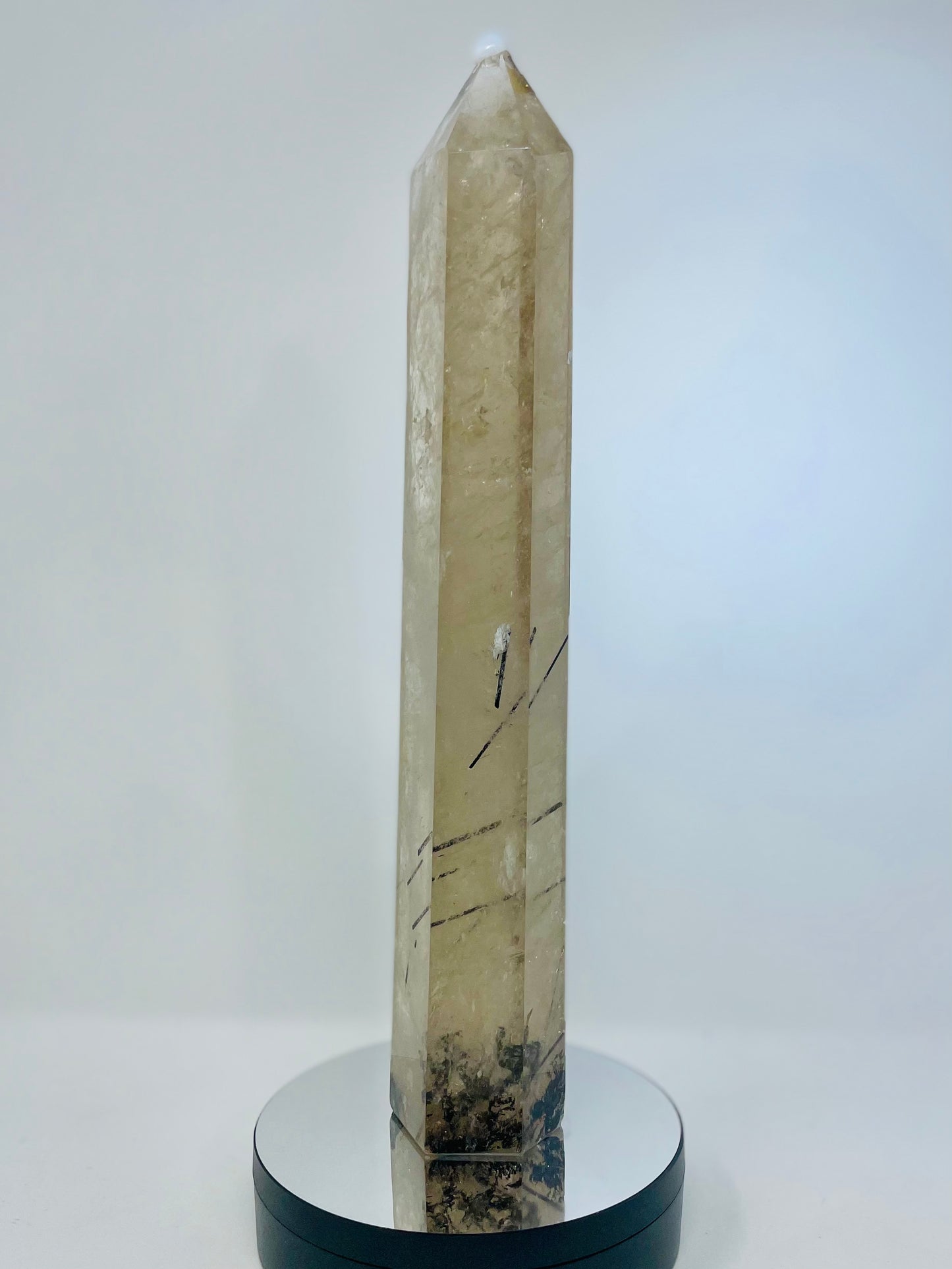 Black Tourmaline in Smoky Quartz