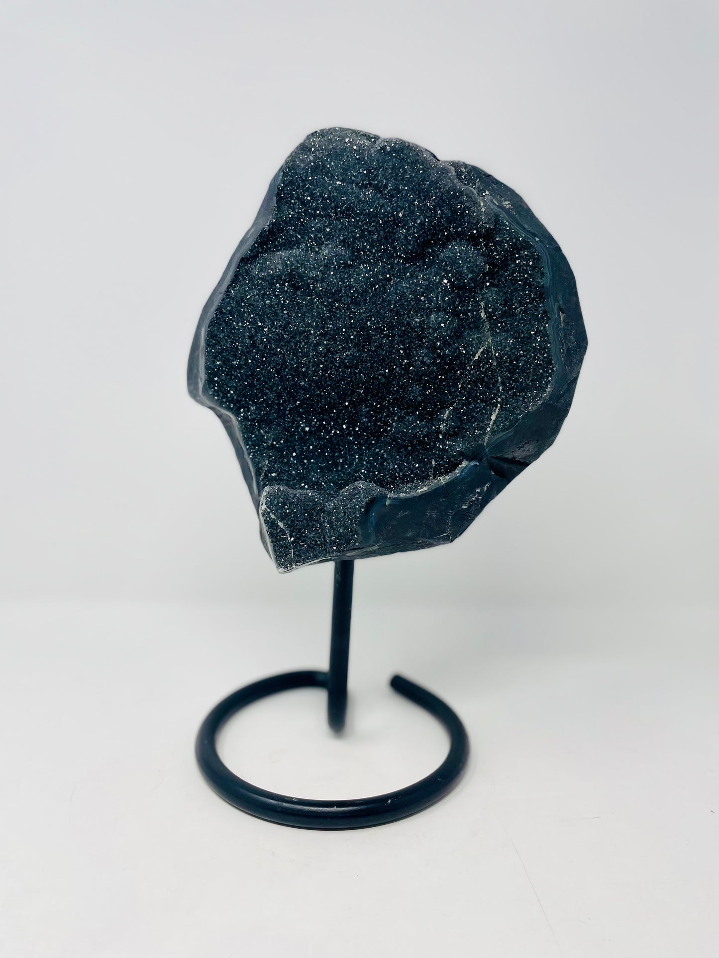 Black Amethyst on stand