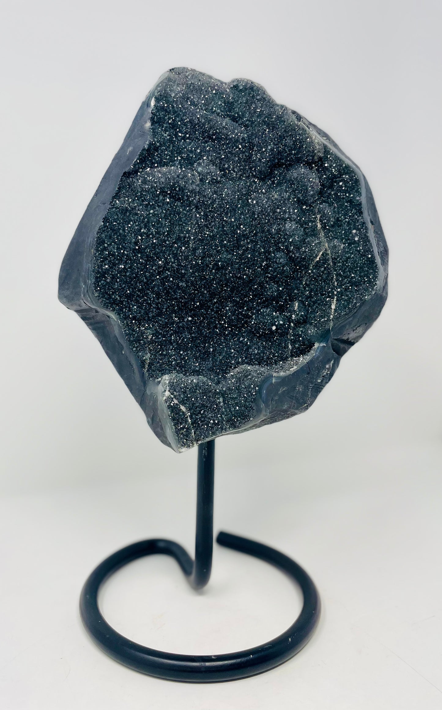 Black Amethyst on stand