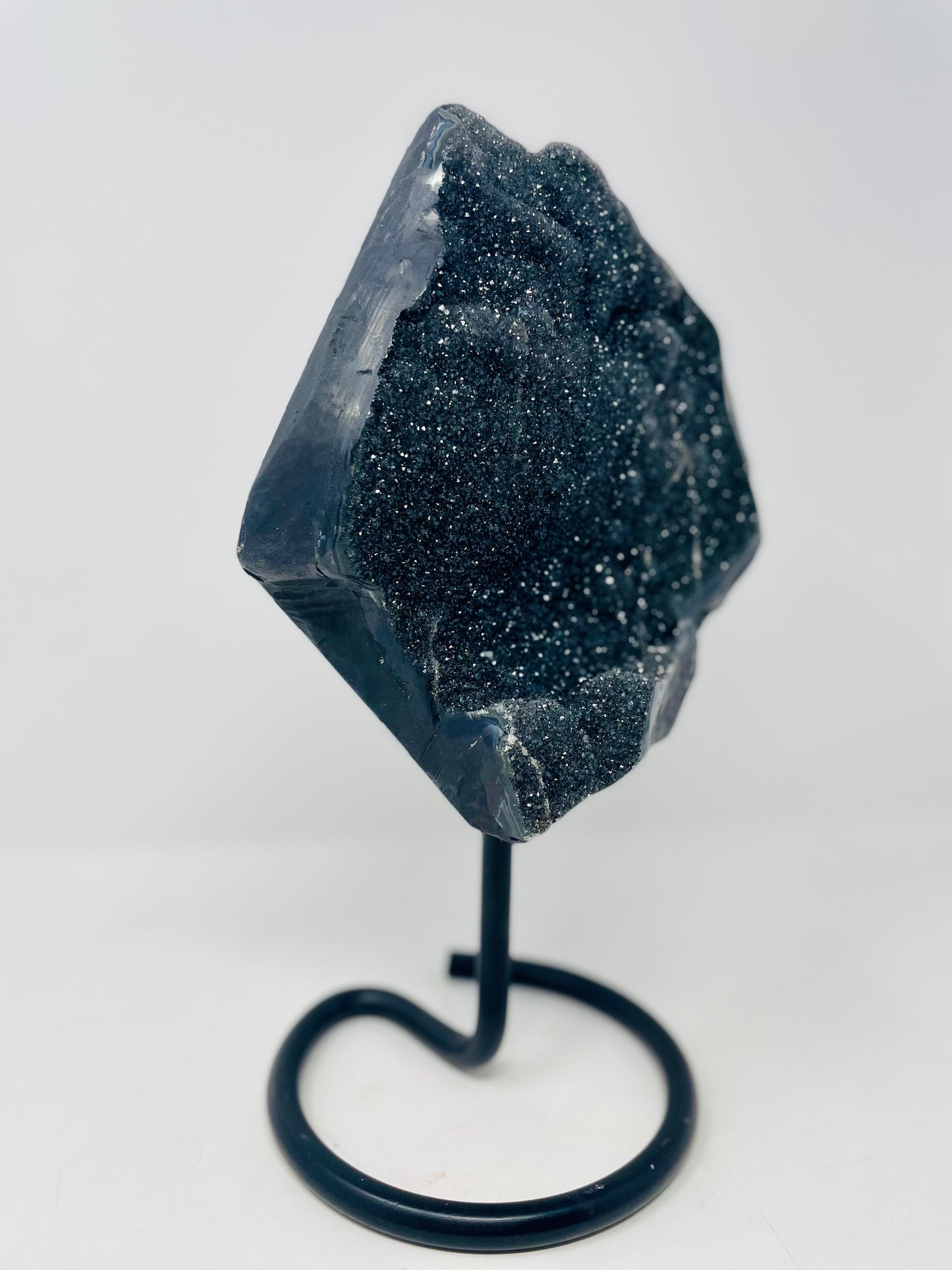 Black Amethyst on stand