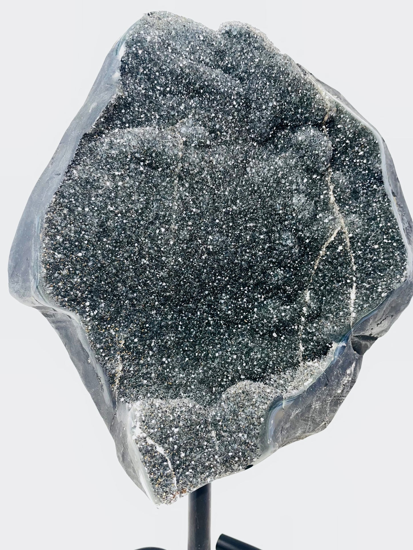 Black Amethyst on stand