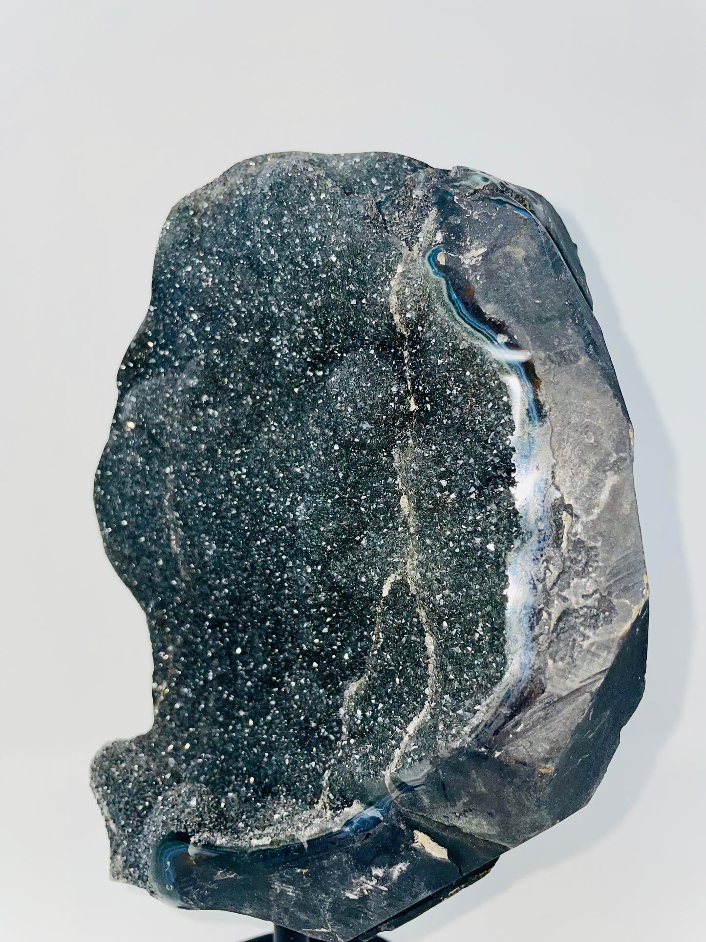 Black Amethyst on stand