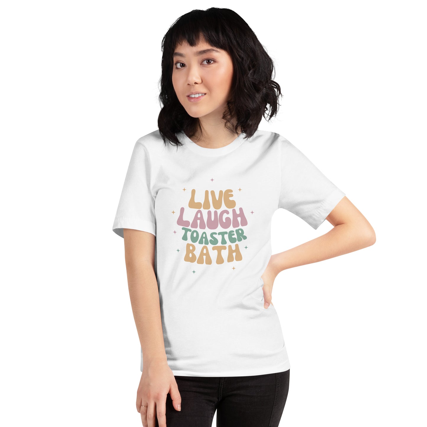 Live Laugh Toaster Bath Stars Shirt