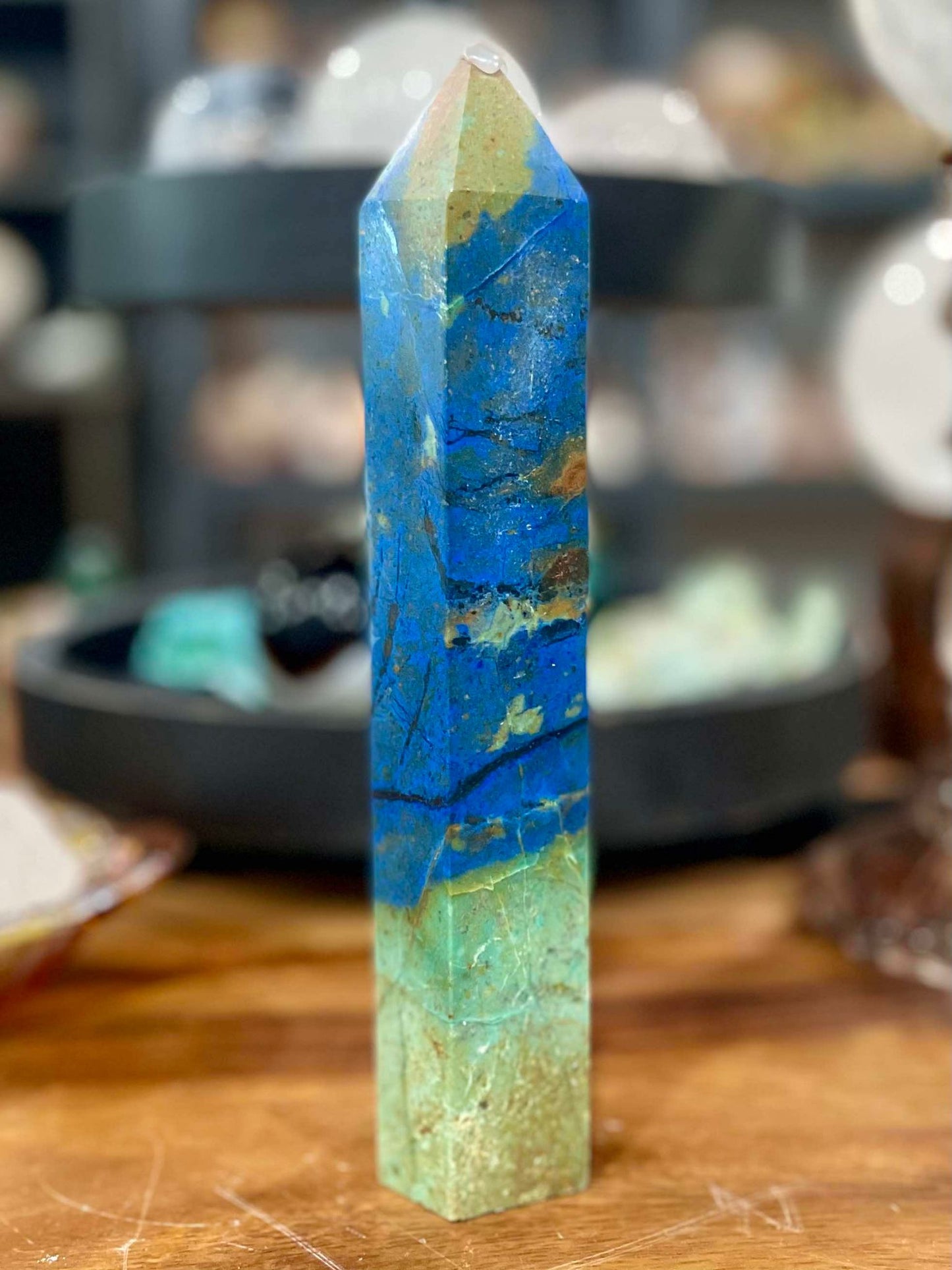 Azurite tower