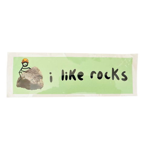 I Like Rocks Sticker