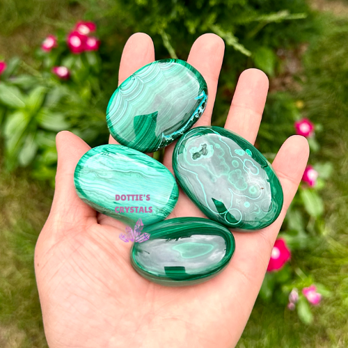 Malachite Palm Stone Crystal